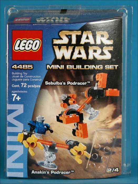 MINI Anakin's Podracer / Sebulba's Podracer (Set 4485) - Boxed Front View