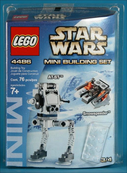 MINI AT-ST / Snowspeeder (Set 4486) - Boxed Front View