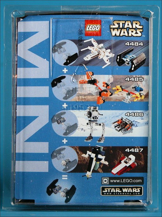 MINI Jedi Starfighter / Slave I (Set 4487) - Boxed Rear View