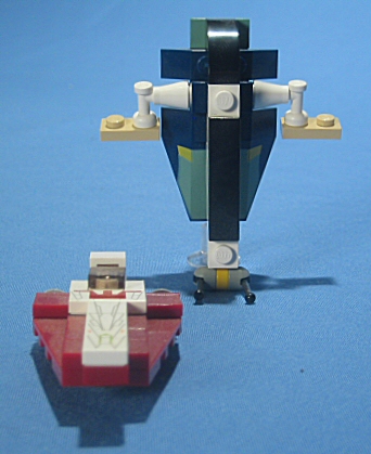 MINI Jedi Starfighter / Slave I (Set 4487) - Loose Front View