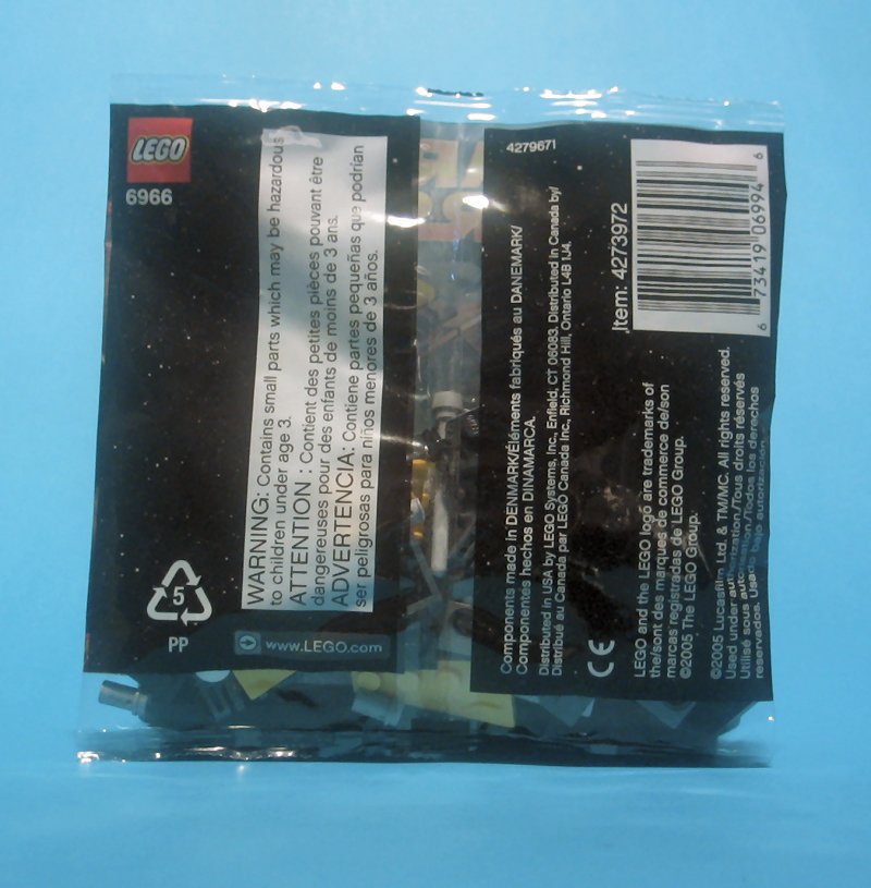 MINI Jedi Starfighter (Set 6966) - Boxed Rear View