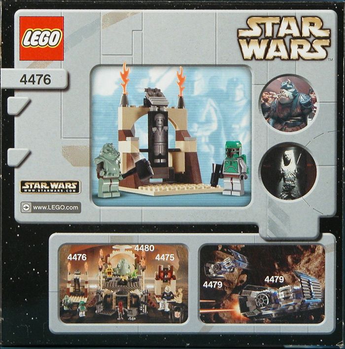 Jabba's Prize (Set 4476) - Boxed Rear View