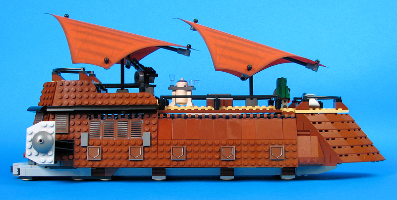 Jabba's Sail Barge (Set 6210) - Loose Left View - Closed