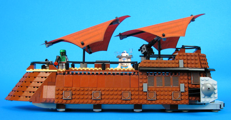 Jabba's Sail Barge (Set 6210) - Loose Right View - Closed