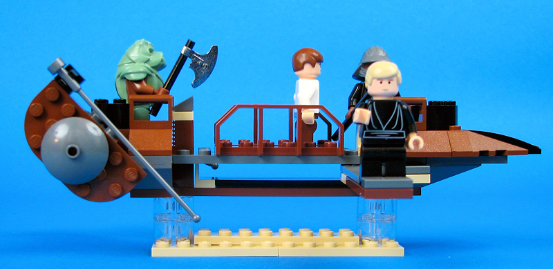 Jabba's Sail Barge (Set 6210) - Loose Skiff Left View - Plank Extended