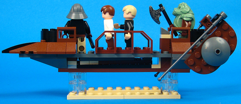 Jabba's Sail Barge (Set 6210) - Loose Skiff Right View