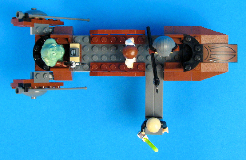 Jabba's Sail Barge (Set 6210) - Loose Skiff View Top