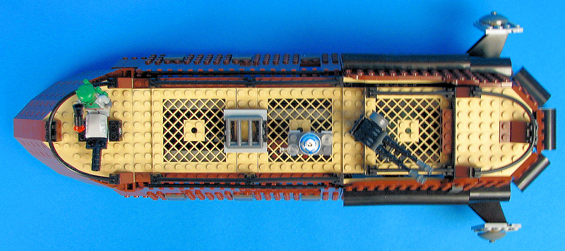 Jabba's Sail Barge (Set 6210) - Loose Top View