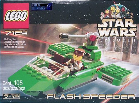 Flash Speeder (Set 7124) - Boxed Front View