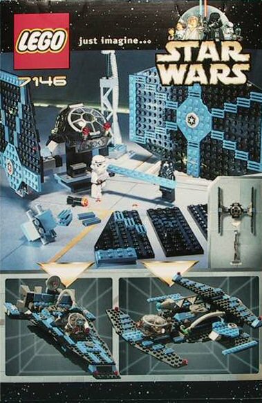 TIE Fighter (Set 7146) - Boxed Rear View