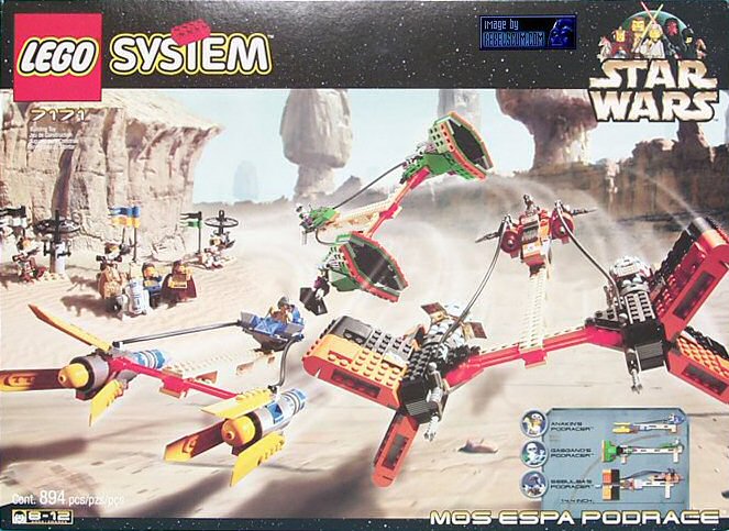 Mos Espa Podrace (Set 7171) - Boxed Front View