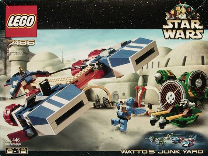 Watto's Junkyard (Set 7186) - Boxed Front View