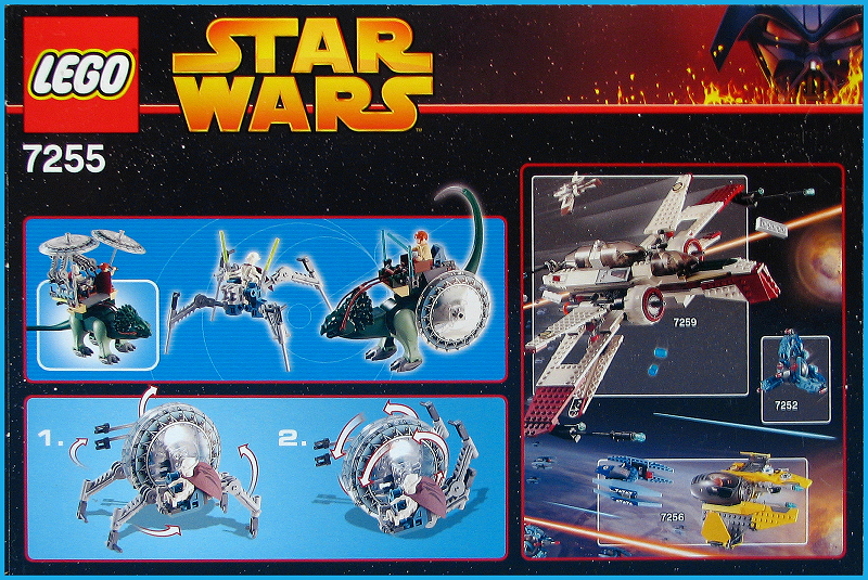 General Grievous Chase (Set 7255) - Boxed Rear View