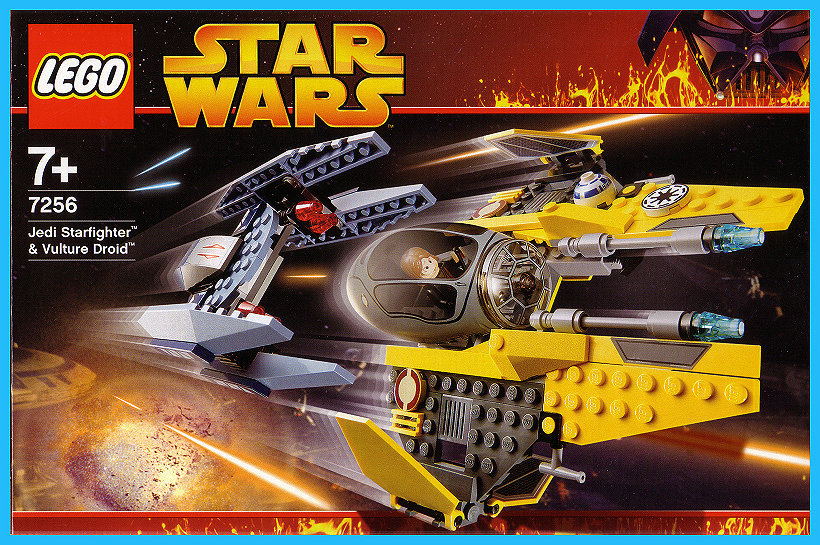 Jedi Starfighter and Vulture Droid (Set 7256) - Boxed Front View