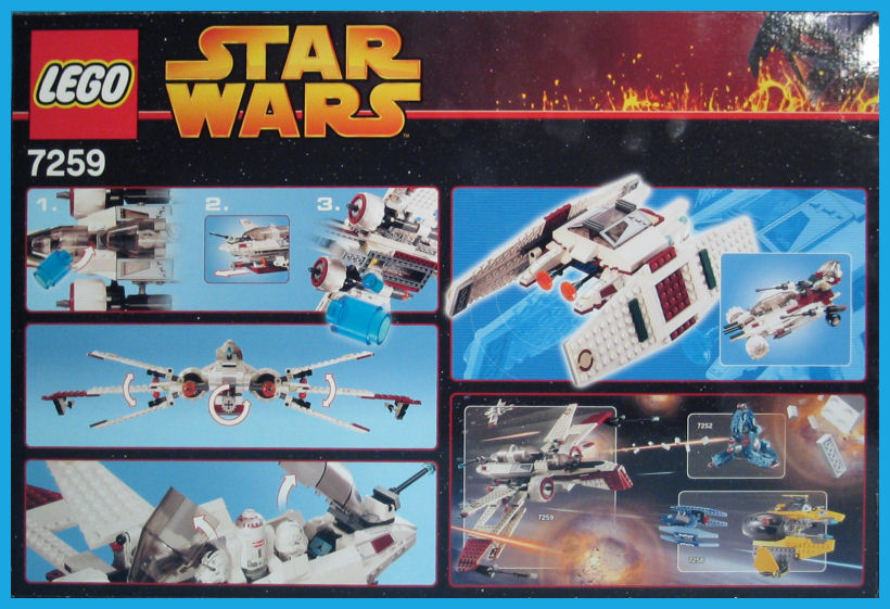 ARC-170 Starfighter (Set 7259) - Boxed Rear View