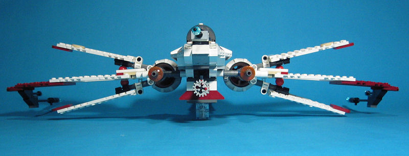 ARC-170 Starfighter (Set 7259) - Loose Rear View (Wings Open)