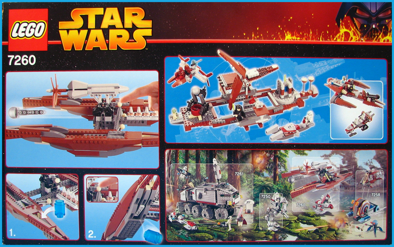 Wookiee Catamaran (Set 7260) - Boxed Rear View