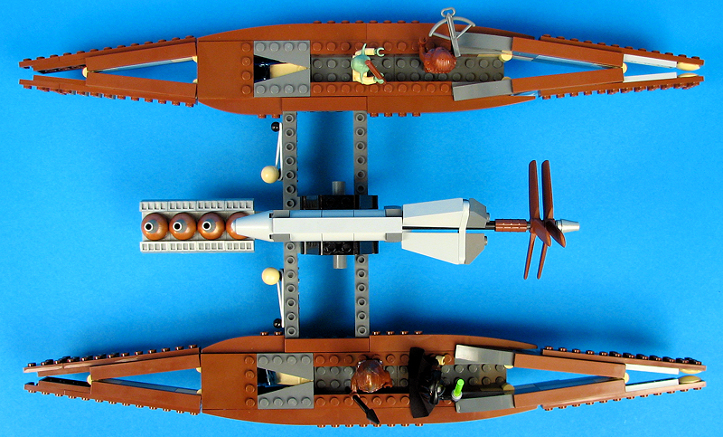 Wookiee catamaran (Set 7260) - Loose Left View