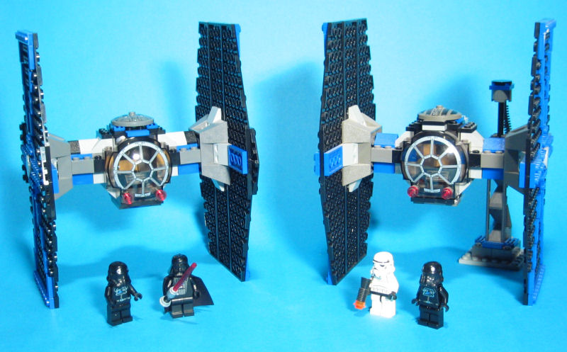 TIE Fighter (Set 7263) - 7263 (left) and 7146 (right) Comparision