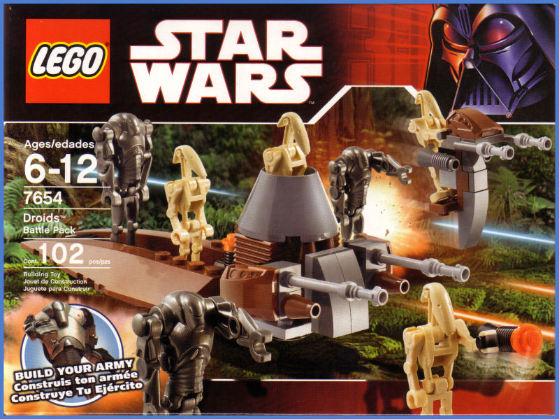 Droids Battle Pack  (Set 7654) - Boxed Front View
