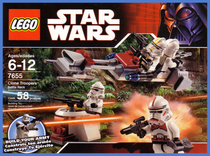 Clone Troopers Battle Pack  (Set 7655) - Boxed Front View