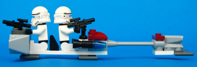 Clone Troopers Battle Pack  (Set 7655) - Loose Speeder Right View