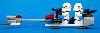 Clone Troopers Battle Pack  (Set 7655) - Loose Speeder Left View