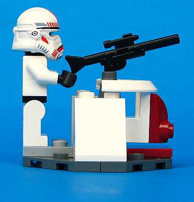 Clone Troopers Battle Pack  (Set 7655) - Loose Turret Right View