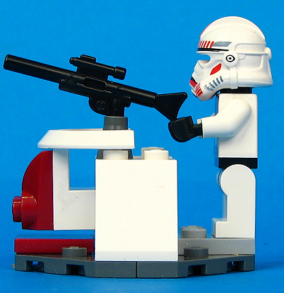 Clone Troopers Battle Pack  (Set 7655) - Loose Turret Left View