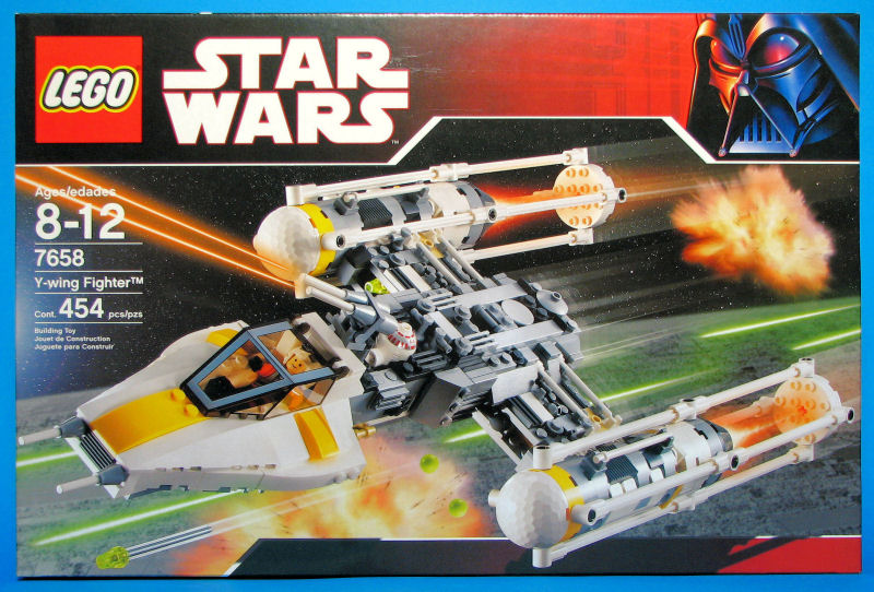 Y-Wing Fighter (Set 7658) - Boxed Front View