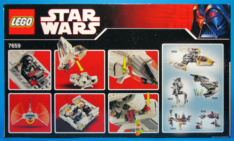 Imperial Landing Craft (Set 7659) - Boxed Rear View