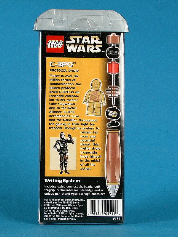 C-3PO Pen (Set 1711) - Boxed Rear View