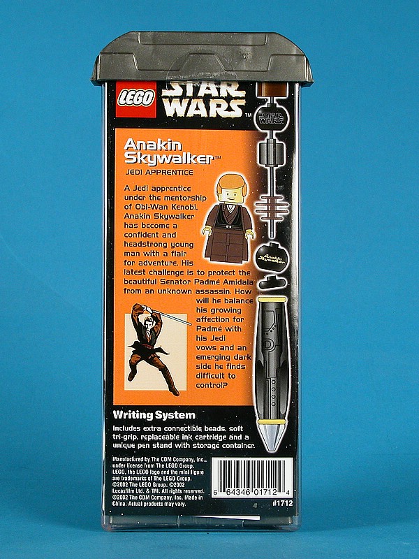 Anakin Skywalker Pen (Set 1712) - Boxed Rear View