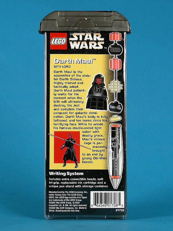 Darth Maul (Set 1728) - Boxed Rear View