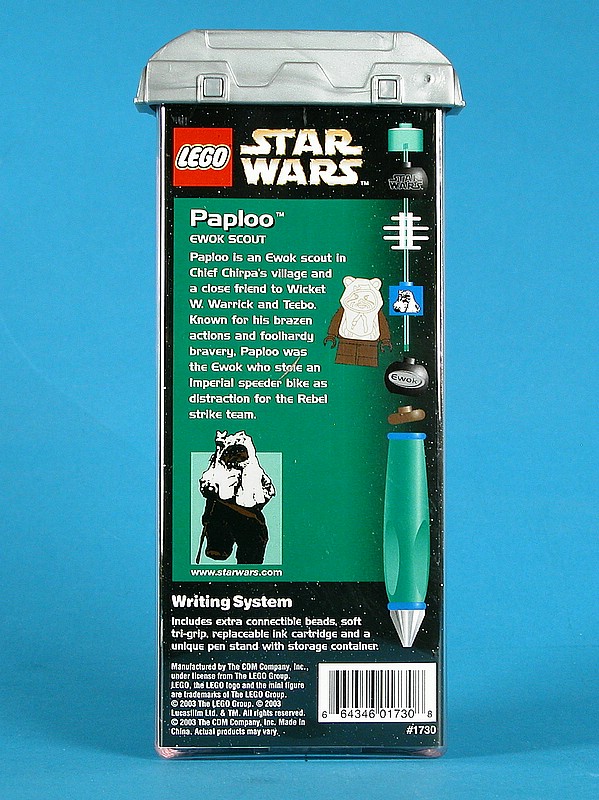 Paploo Pen (Set 1730) - Boxed Rear View