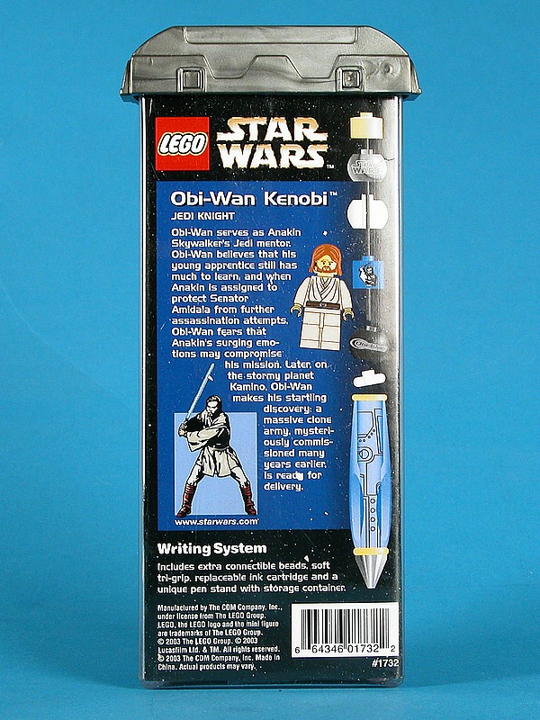 Obi-Wan Kenobi Pen (Set 1732) - Boxed Rear View