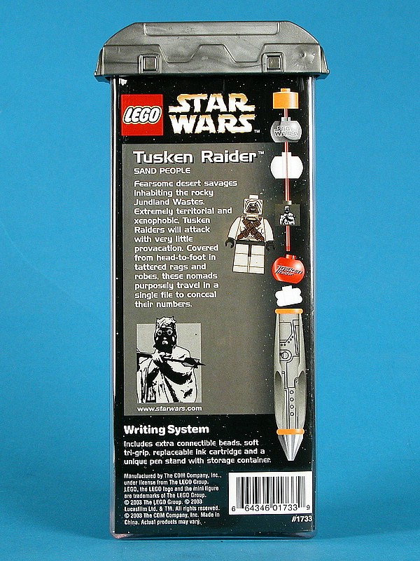 Tusken Raider Pen (Set 1733) - Boxed Rear View