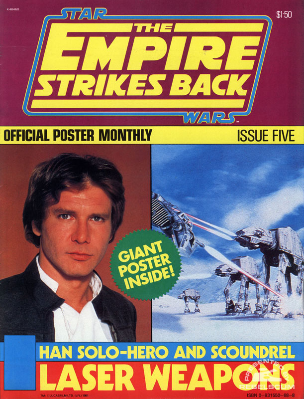 Empire Strikes Back Poster Monthly #5 September 1980