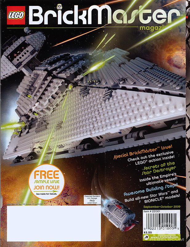 LEGO BrickMaster (sample issue) September/October 2006
