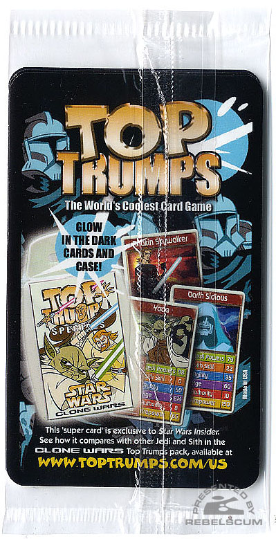 Top Trumps Sample pack (rear)