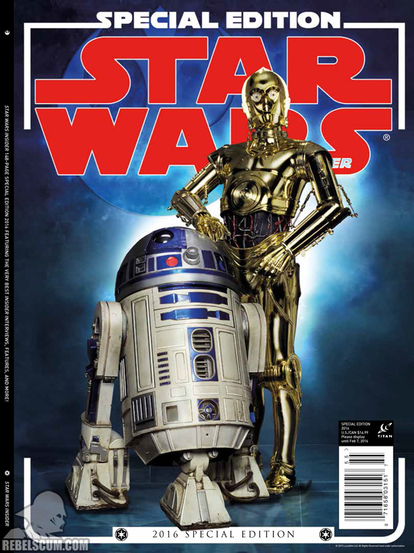 Star Wars Insider Special Edition 2016 November 2015