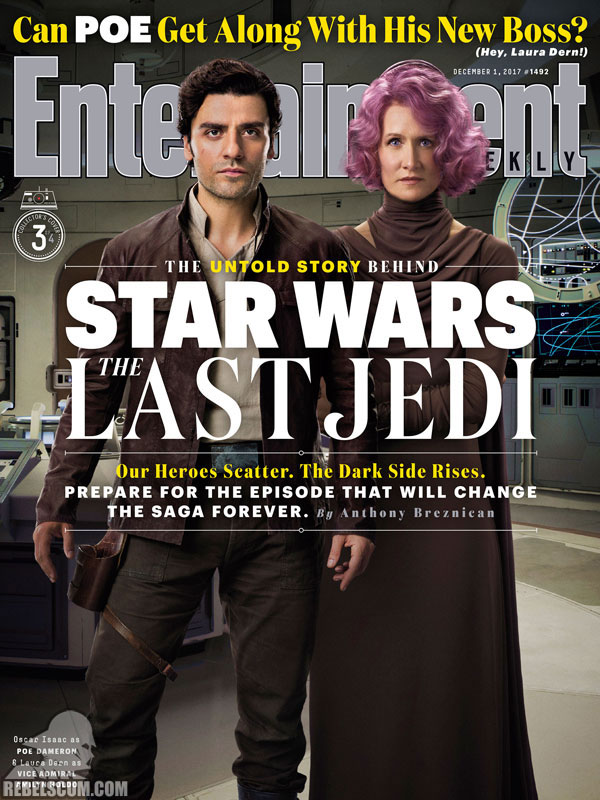 Entertainment Weekly 1492 (Poe & Holdo cover)