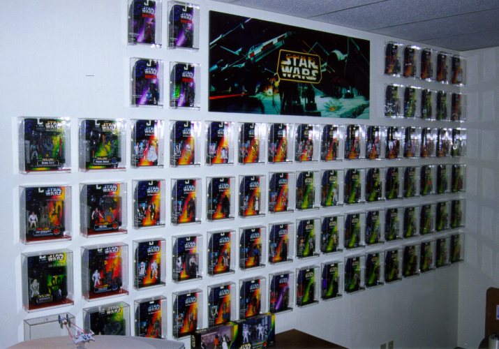 displaying action figures