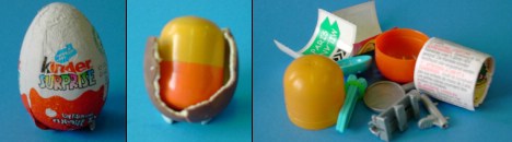 Kinder eggs - three steps to heaven