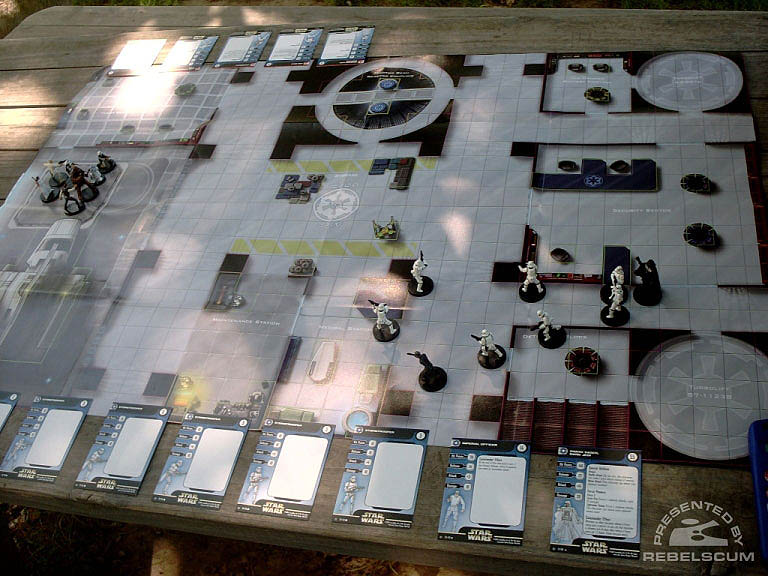 Star Wars Miniatures Board Before The Game Begins