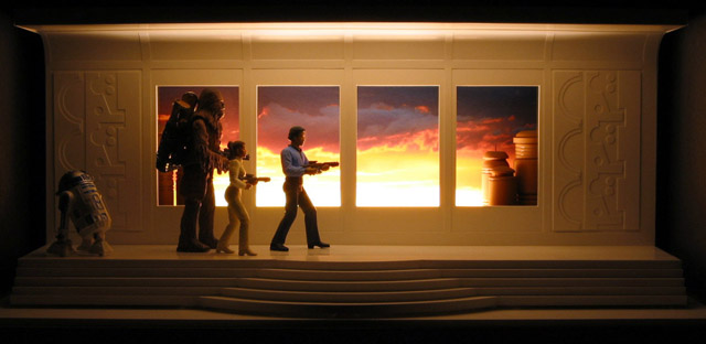 Chris McVeigh's Bespin Escape diorama