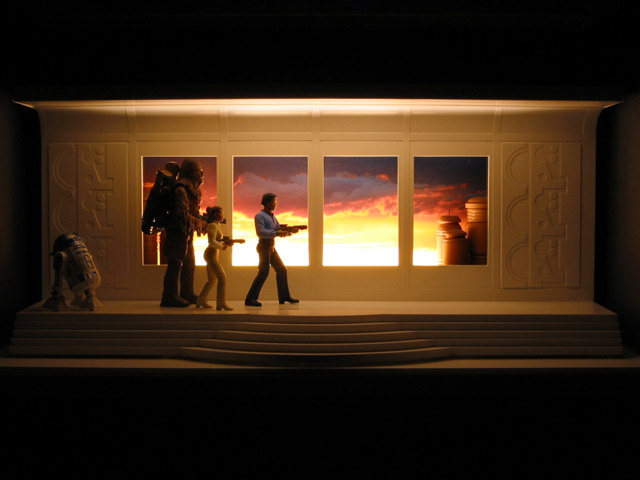 Chris McVeigh's Bespin Escape diorama