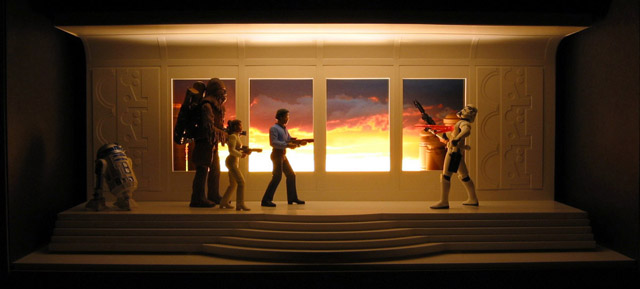 Chris McVeigh's Bespin Escape diorama