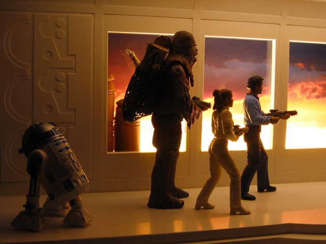 Chris McVeigh's Bespin Escape diorama