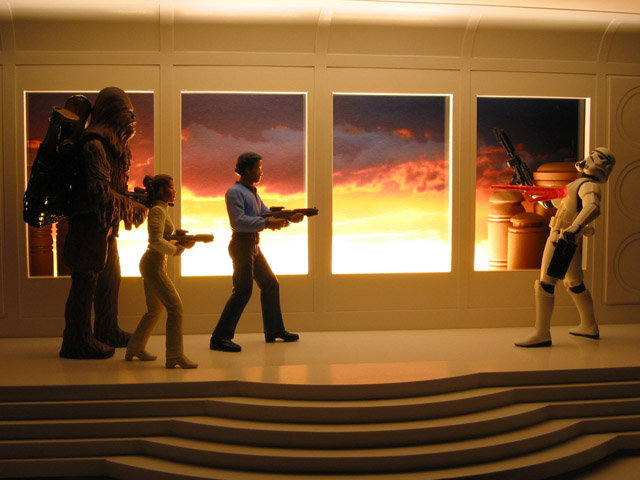 Chris McVeigh's Bespin Escape diorama